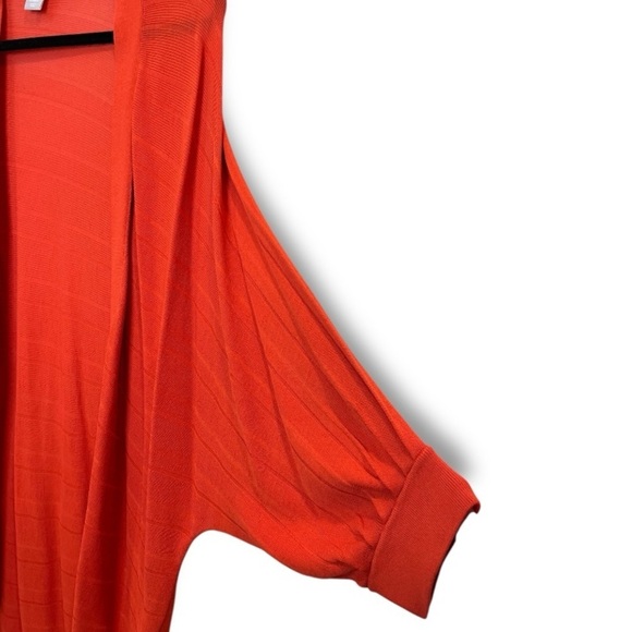 Chico's lightweight Orange Knit Open Cardigan - Size XL - Picture 4 of 5